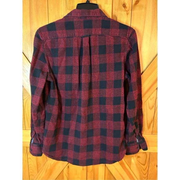 Kenneth Cole Flannel Shirts Red And Black Size Medium Pockets Long Sleeve (0483) - Picture 6 of 6